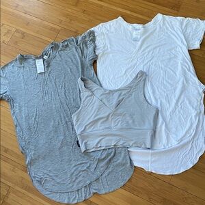 Free Label t shirt/bralette bundle